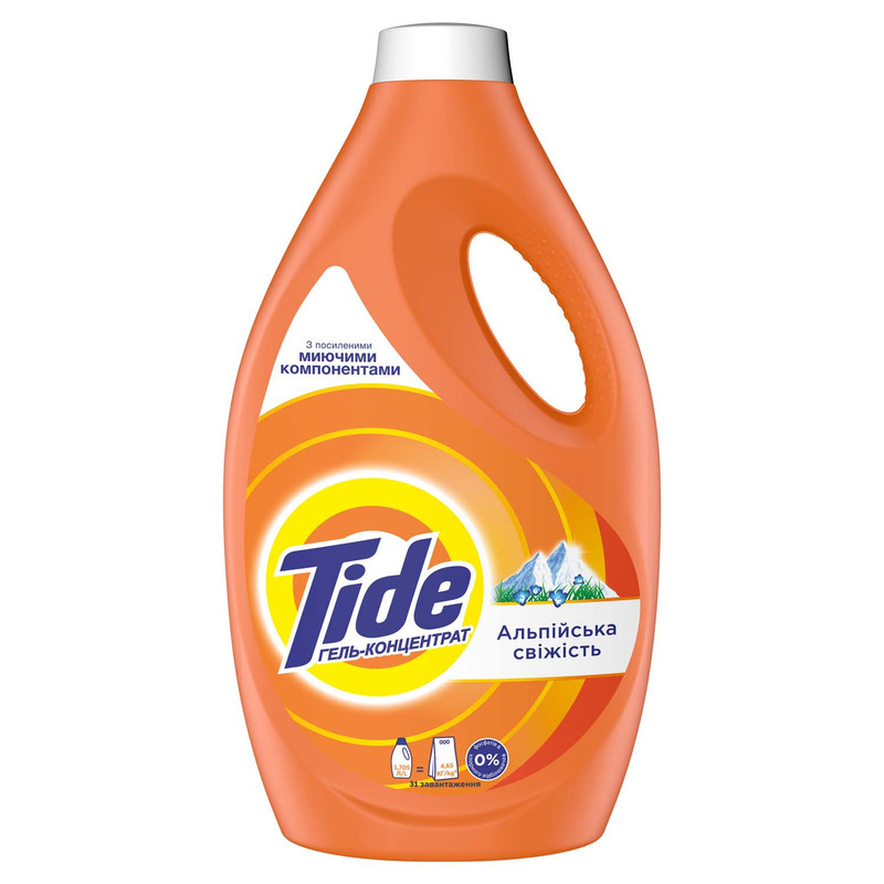Гель для прання TIDE Альпійська свіжість, універсальний, 1,705л
